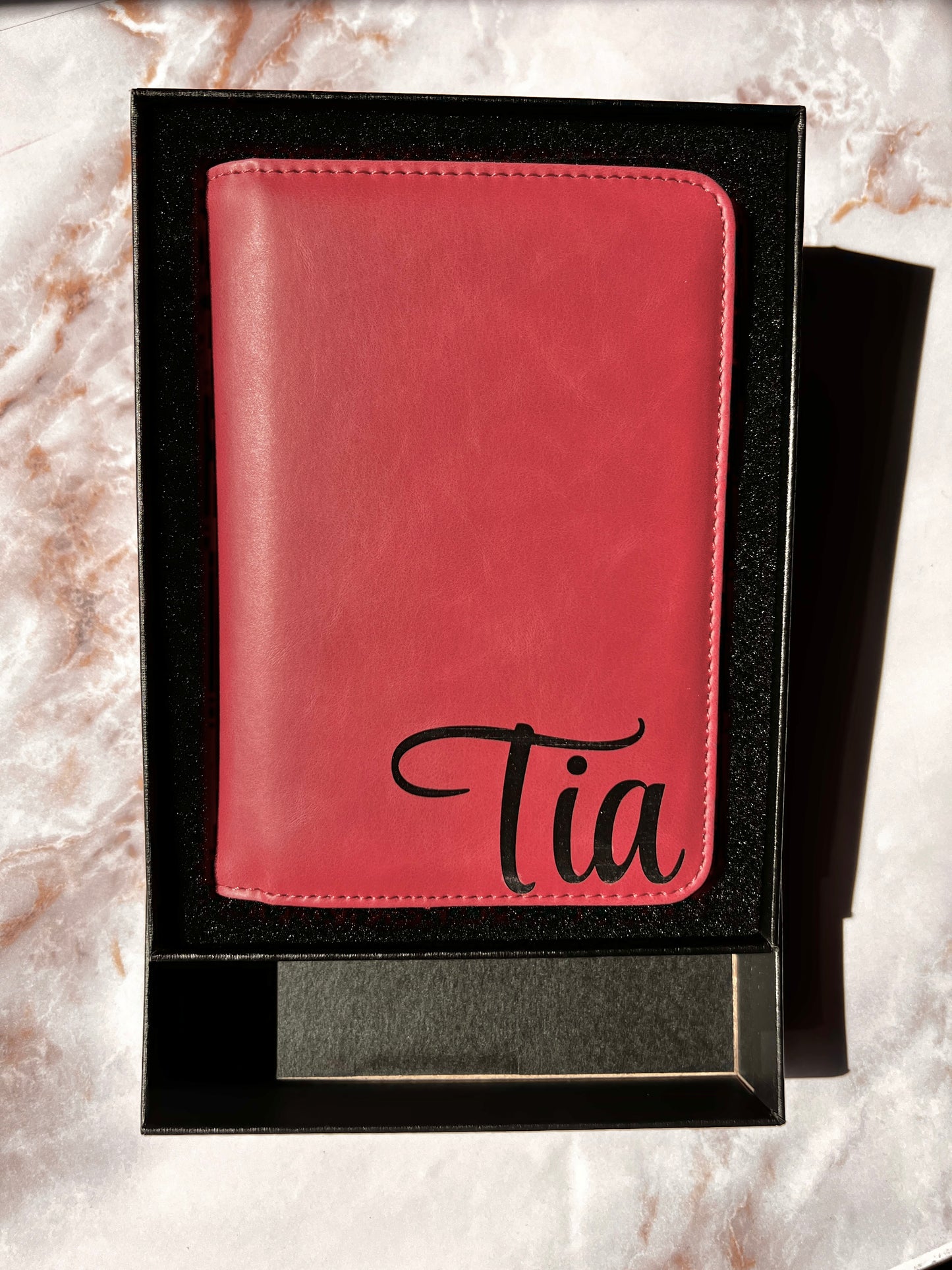 custom leather passport holder 