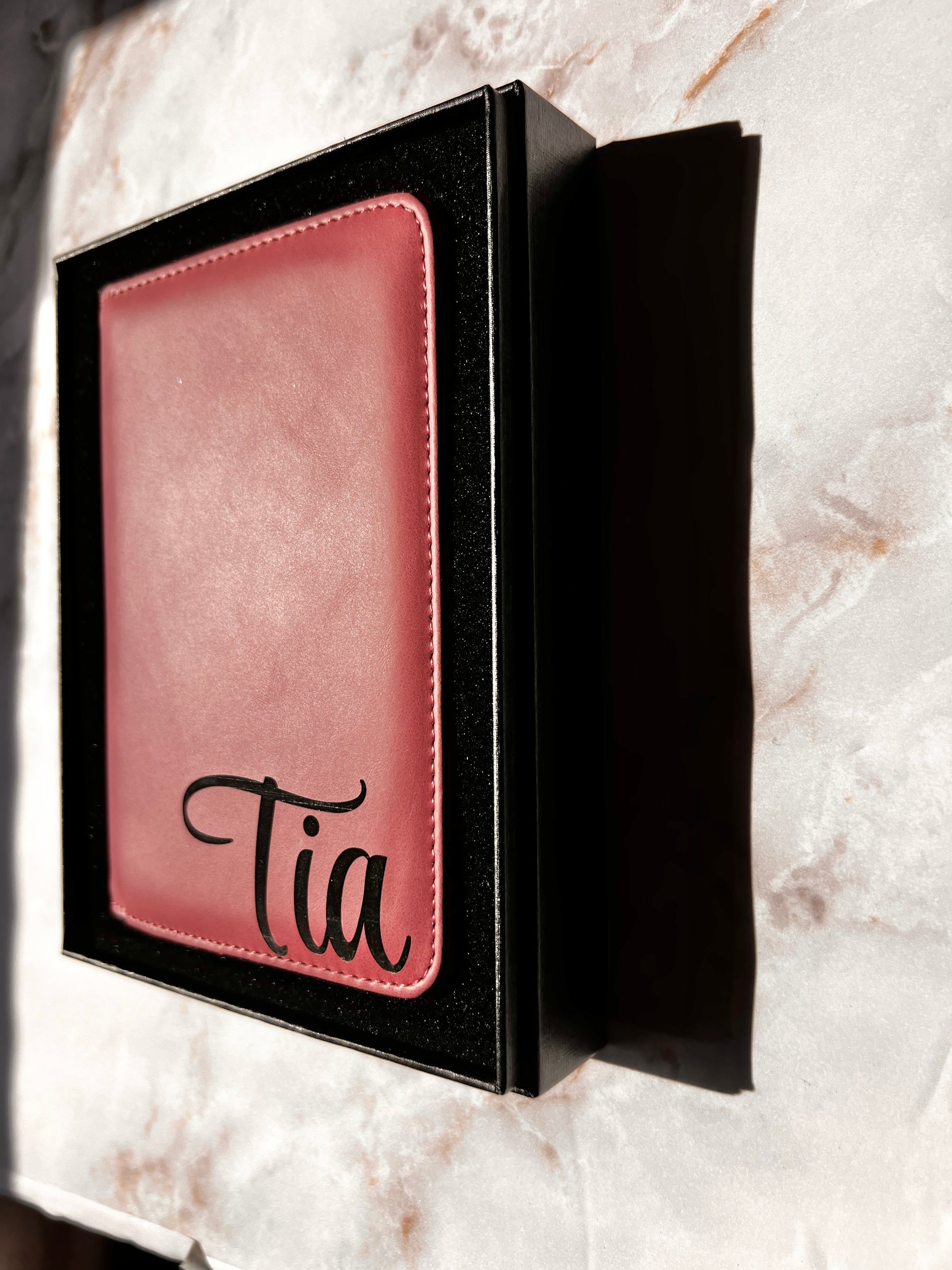 custom leather passport holder 