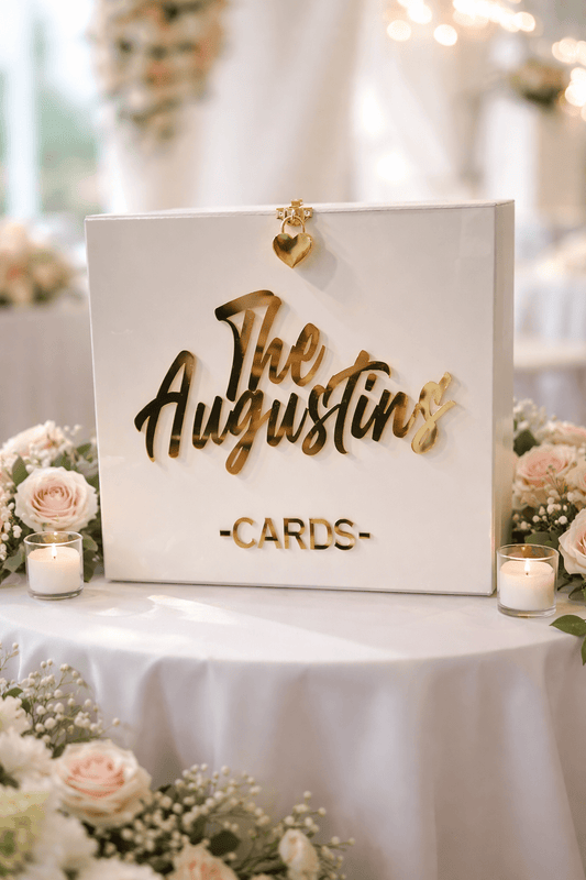Luxury Acrylic Wedding Card Box - AAA Soirées