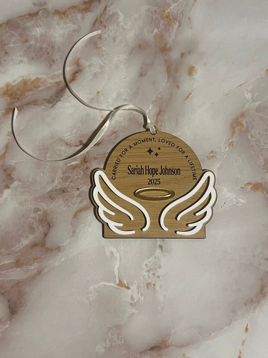 Personalized Angel Wings Memorial Ornament - AAA Soirées
