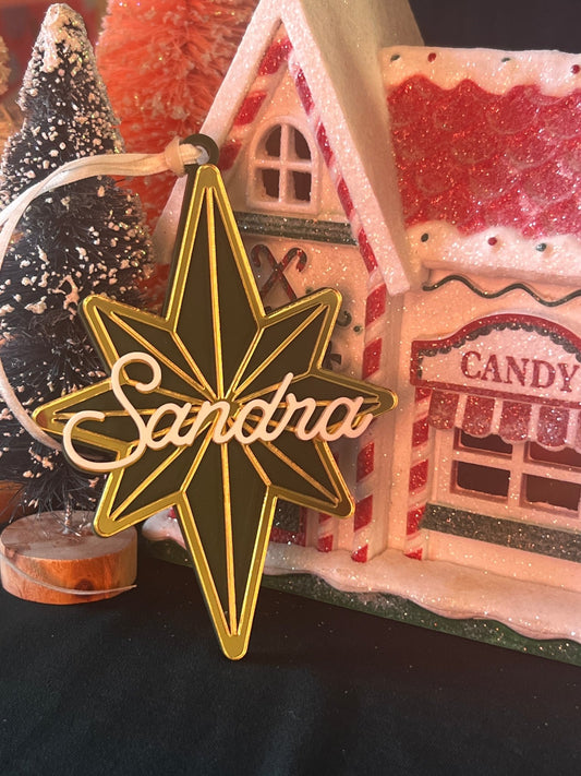 Starburst Name Ornament - AAA Soirées