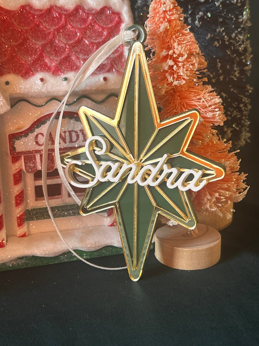 Starburst Name Ornament - AAA Soirées